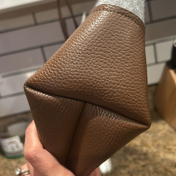 Aigin Milano Italian Wool Felt Shoulder bag Brown Gray Purse  Aigin Milano Italian Wool Felt Shoulder bag Brown Gray Purse